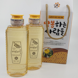 아카시아꿀 500g x 3병 (100%숙성생꿀)